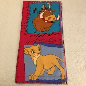 Vintage 90’s Disney The Lion King twin flat sheet.
